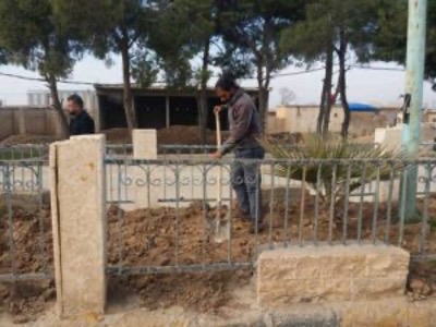 أعمال شعبه الحدائق في ناحيه تل حميس
