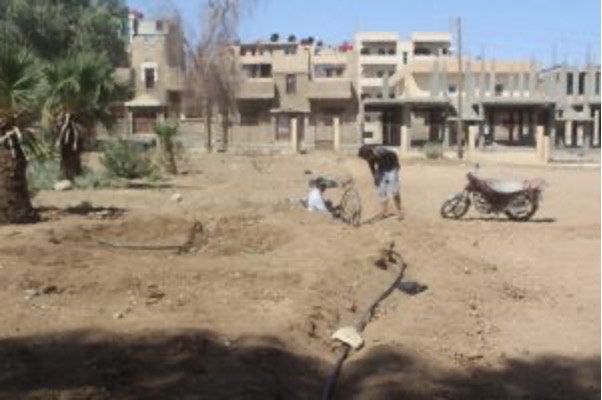 مشروع تأهيل الحديقة الليلية في الناحية الجنوبية بالحسكة