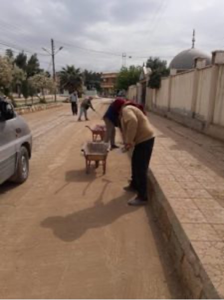 بلدية الشعب في تل تمر تواصل أعمالها الخدمية في ظل الحظر الصحي