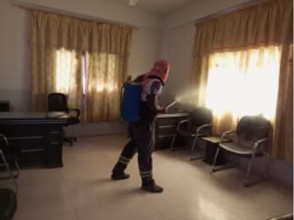 انطلاق حملات التعقيم للوقاية من فيروس كورونا في ناحية عامودا