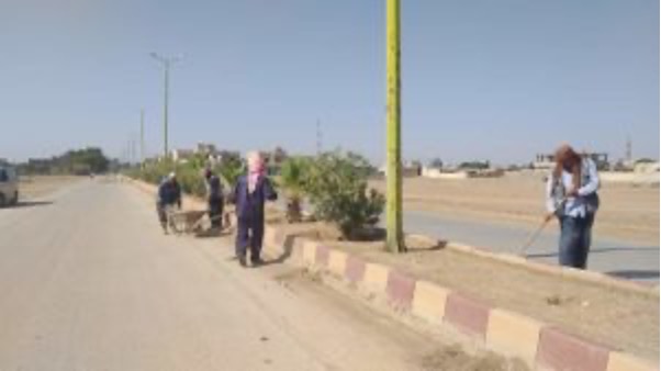 حملة نظافة عامة في الشوارع الرئيسية والفرعية بناحية تل كوجر