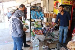 جولة عامة لضابطة البلدية على محلات السوق في زركان
