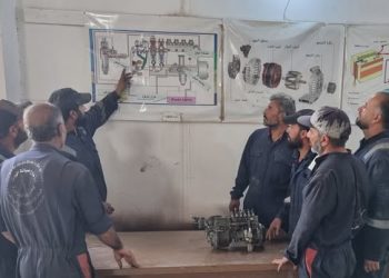 التحديث الأسبوعي لأعمال مشروع صيانة آليات بلديات الجزيرة: