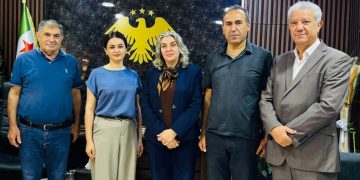 زيارة وفد من بلدية قامشلو مقر مديرية المنطقة